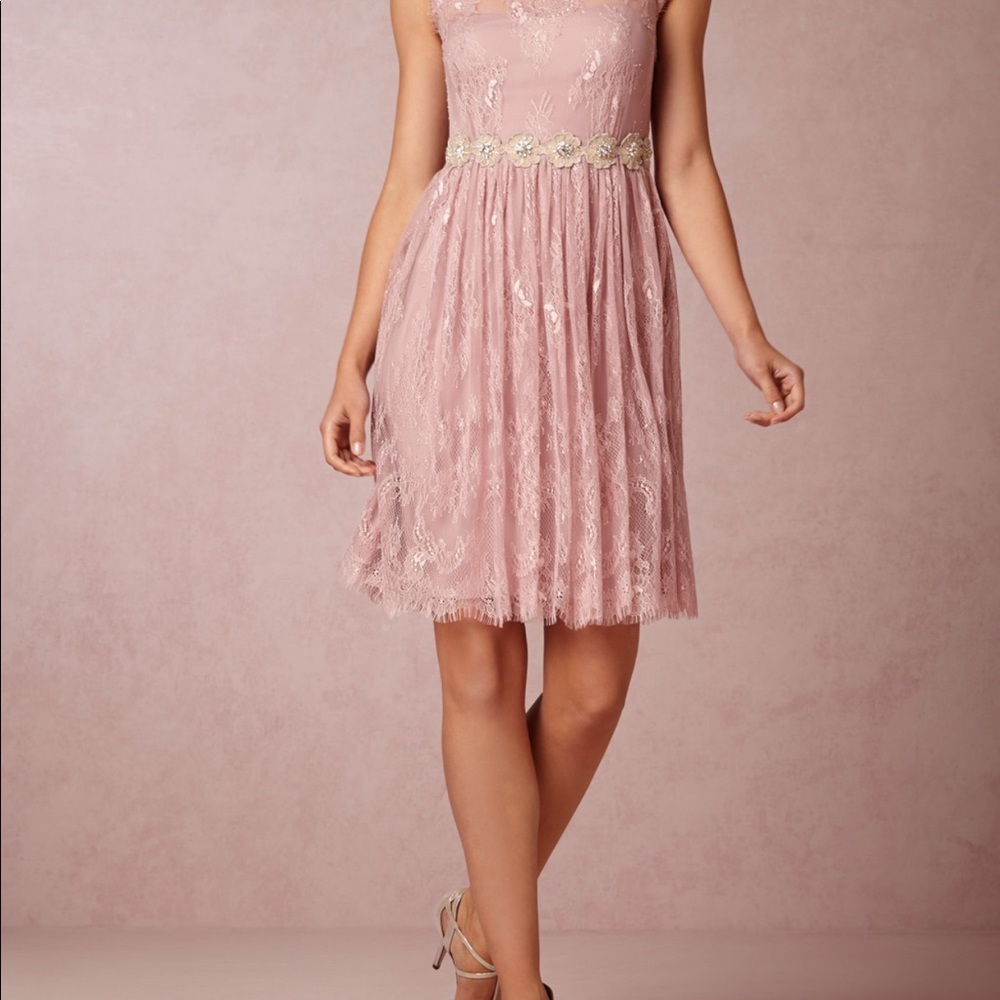 BHLDN hitherto lace Cecilia special occasion bridesmaid lace dress size 2 - Picture 4 of 11